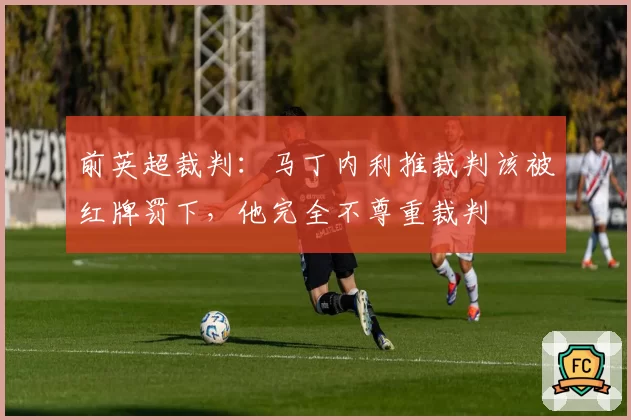 前英超裁判：马丁内利推裁判该被红牌罚下，他完全不尊重裁判