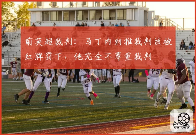 前英超裁判：马丁内利推裁判该被红牌罚下，他完全不尊重裁判